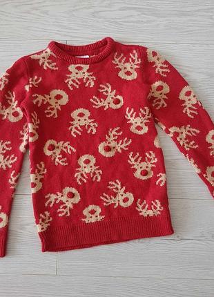 Новогодний свитер с оленями