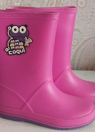 Гумові чоботи coqui для дівчинки 29 розмір