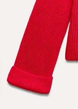 Кофта zara червоний світер 7
