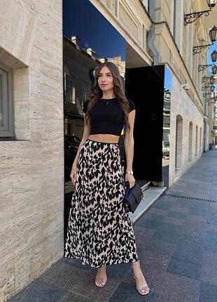 ❗️ 4 кольори ❗️ жіноча спідниця плісе довга максі юбка