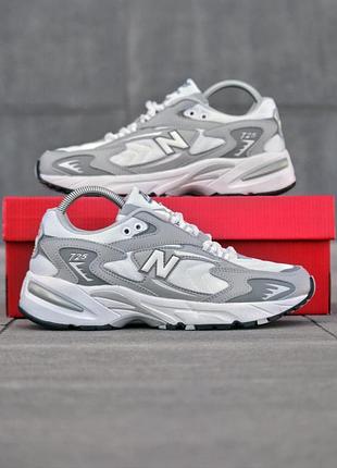 Кросівки new balance весна-літо матеріал замш/шкіра/текстиль колір світло-сірий, білий