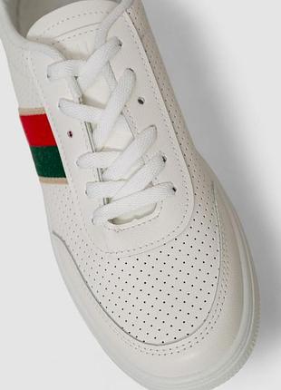 Кеды мужские на шнурках,белые, 42 размер