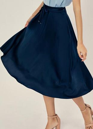 Атласна спідниця zara