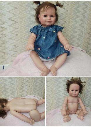 Велика лялька реборн, повністю вінилова