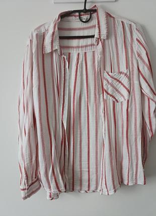 Легкая хлопковая рубашка, размер м