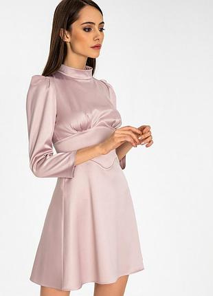 Атласна коротка сукня