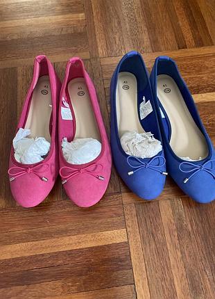 Нові яскраві текстильні балетки c&a 40-41 німеччина 🇩🇪