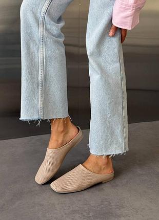 Мюли с перфорацией