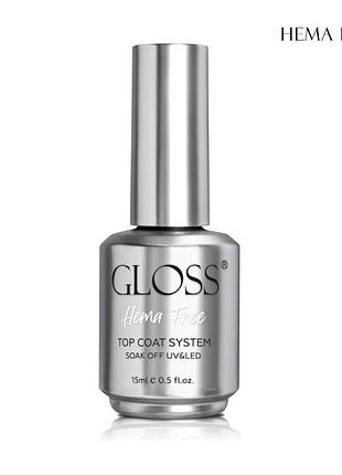 Hema free топ gloss, 15 мл - блеск без аллергии и без липкого слоя