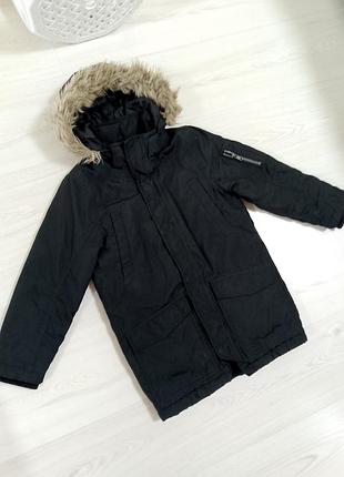 Куртка парка с капюшоном демисезон для мальчика