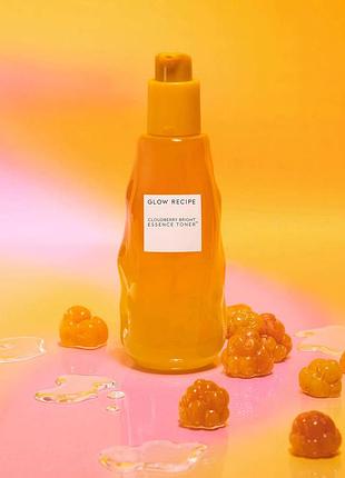 Освітлюючий тонер cloudberry bright essence toner glow recipe