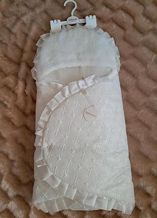 Конверт на виписку з мережевом вишивкою весналіто