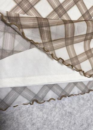 Мини-юбка в клетку 4