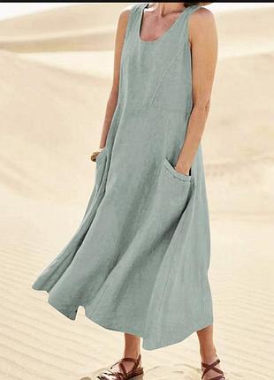 Льняное платье woolovers