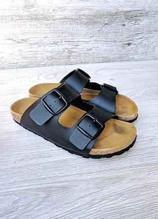 Bjorndal birkenstock шкіряні шльопанці тапки тапочки сандалі босоніжки