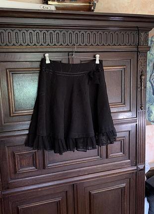 Юбка спідниця міді тенісна плісирована облягаюча висока талі нова брендова класична