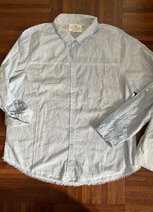 Нова бавовняна дизайнерська сорочка з вареної бавовни atelier maree  s, m, l. швейцарія 🇨🇭