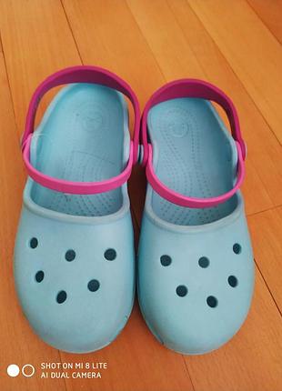 Детские шлепанцы босоножки crocs