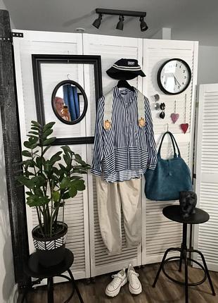 Рубашка блуза женская в полоску