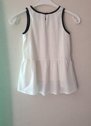 Очень нарядная блуза h@m для девочки цвет айвори 2