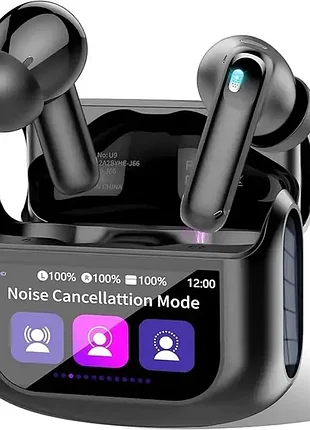 Беспроводные наушники, вкладыши bluetooth 5.4 с многофункциональным сенсорным экраном, стереонаушник