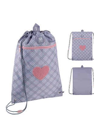Kite сумка для обуви k24-601m-23 fluffy heart