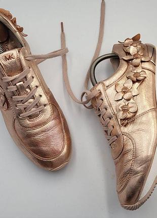 Кожаные женские оригинальные классические кроссовки michael kors