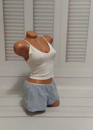 Шорты пижама в полоску h&m, s