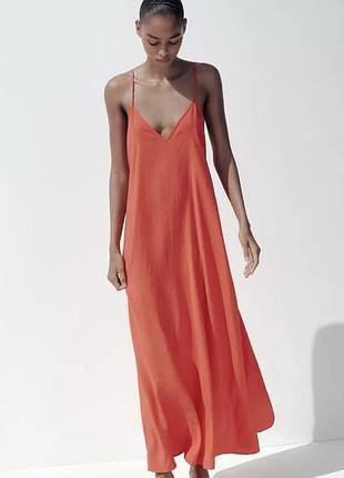 Легкое платье миди