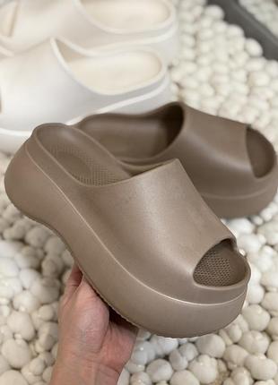 Шлепанцы пена летние женские, платформа