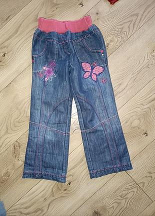 Джинсы с утеплением