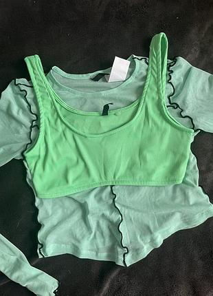 Жіночий набір з сіточки і топа