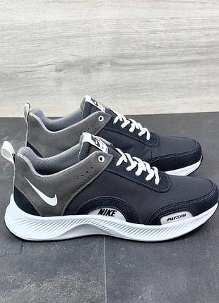 Кроссовки демисезонные scan nike цвет синий / серый
