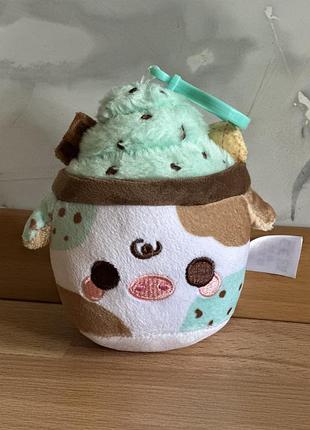 Плюшевий брелок молочний шейк коровка корова