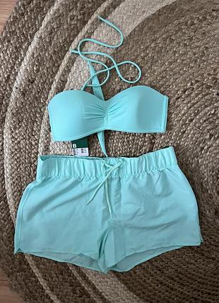 Пляжний комплект, шорти на пляж, купальник