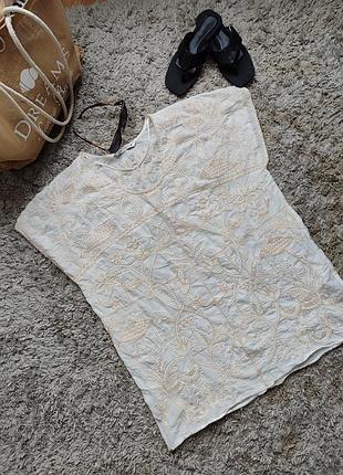 Блуза/туника летняя zara 100% cotton