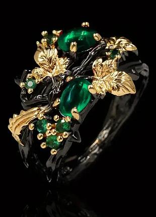 Женское винтажное ботаническое кольцо.