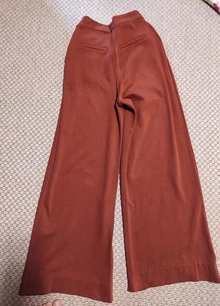 Брюки палаццо терракотовый красивый глубокий цвет,