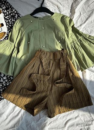 Стильні шорти бермуди з пояском h&m