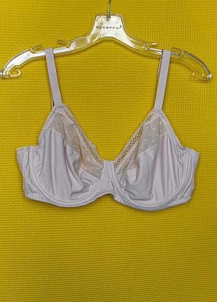 🍓🍓🍓 невероятно шикарный нежно-розовый бюстгальтер с сетевым в горошек