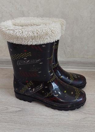 Резиновые сапоги с утеплителем 35 размер