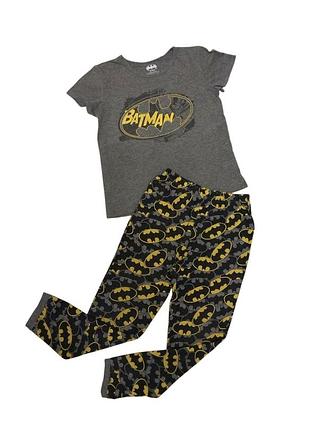 Костюм комплект пижама, футболка и штаны на мальчика 128-134-140 см, sinsay, batman