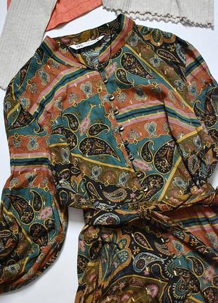 Красивое летнее платье в принт zara xxl