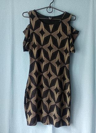 Платье мини трикотажное вечернее atmosphere 12/40, 10/38