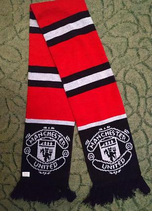 Футбольный шарфик клуба манчестер юнайд для фанатов