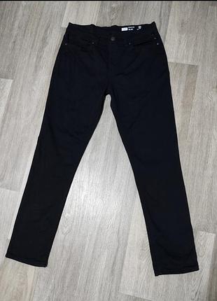 Мужские джинсы f&f slim размер 34/32 чёрный
