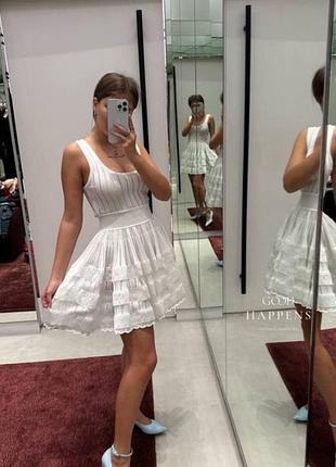 Біла сукня alaia преміум люкс