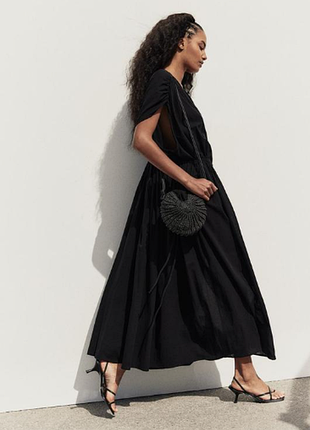Легкое хлопковое платье свободного кроя h&m
