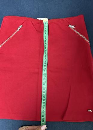 Спідниця червона міні 5