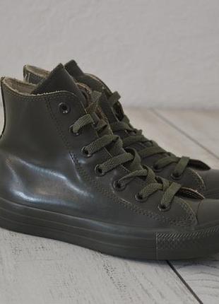 Converse кеди кросівки високі жіночі колір хакі 37.5 розмір